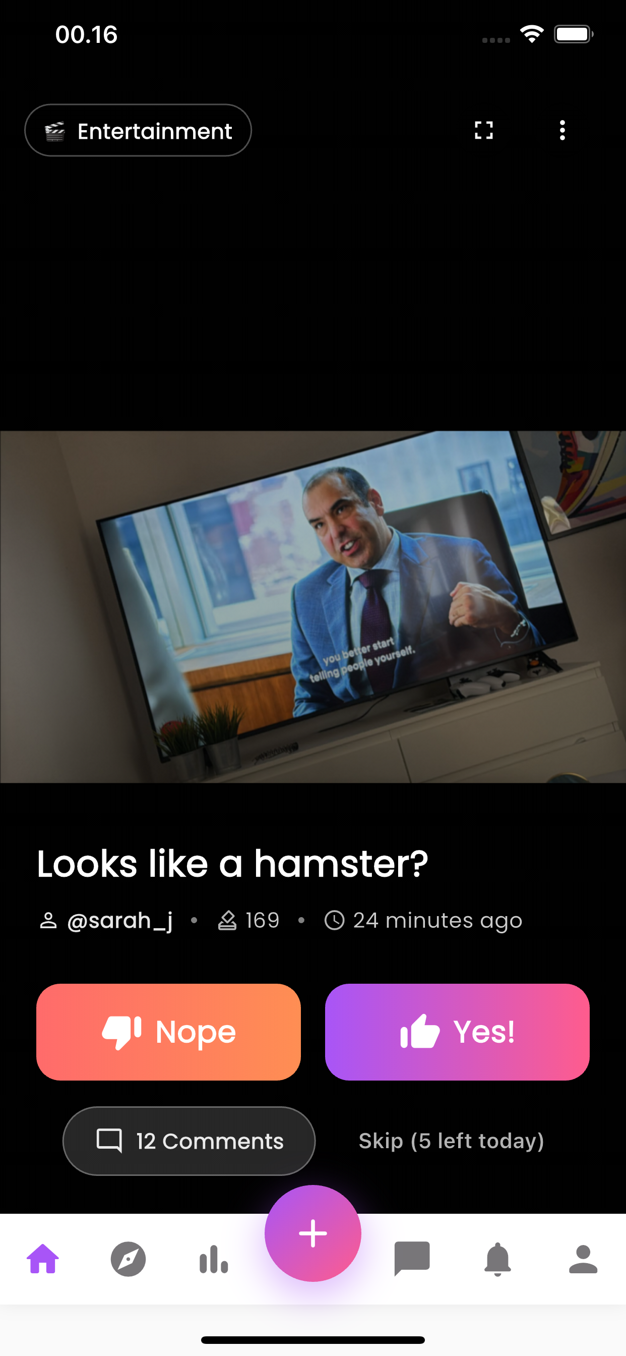 Thumbly App Interface